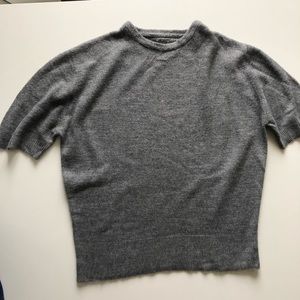 Vintage shirt sleeve grey sweater